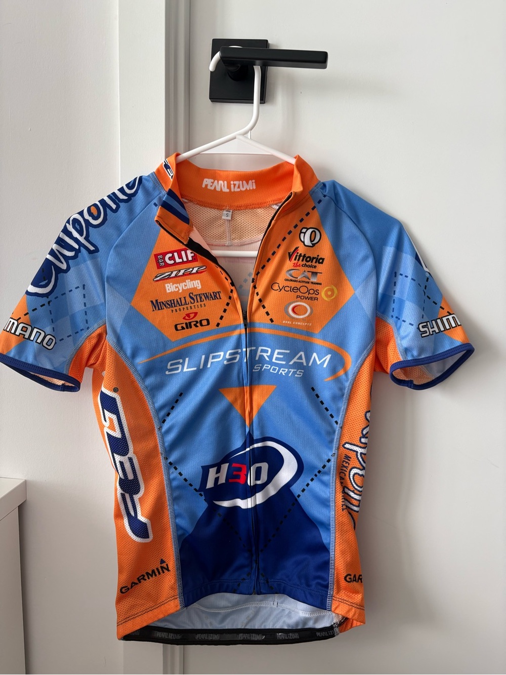 Garmin Slipstream Sports Cycling Jersey in Blue & Orange